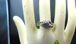 diamond cluster ring a
